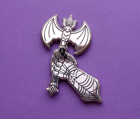 Battle Axe & Gauntlet - Enamel Pin