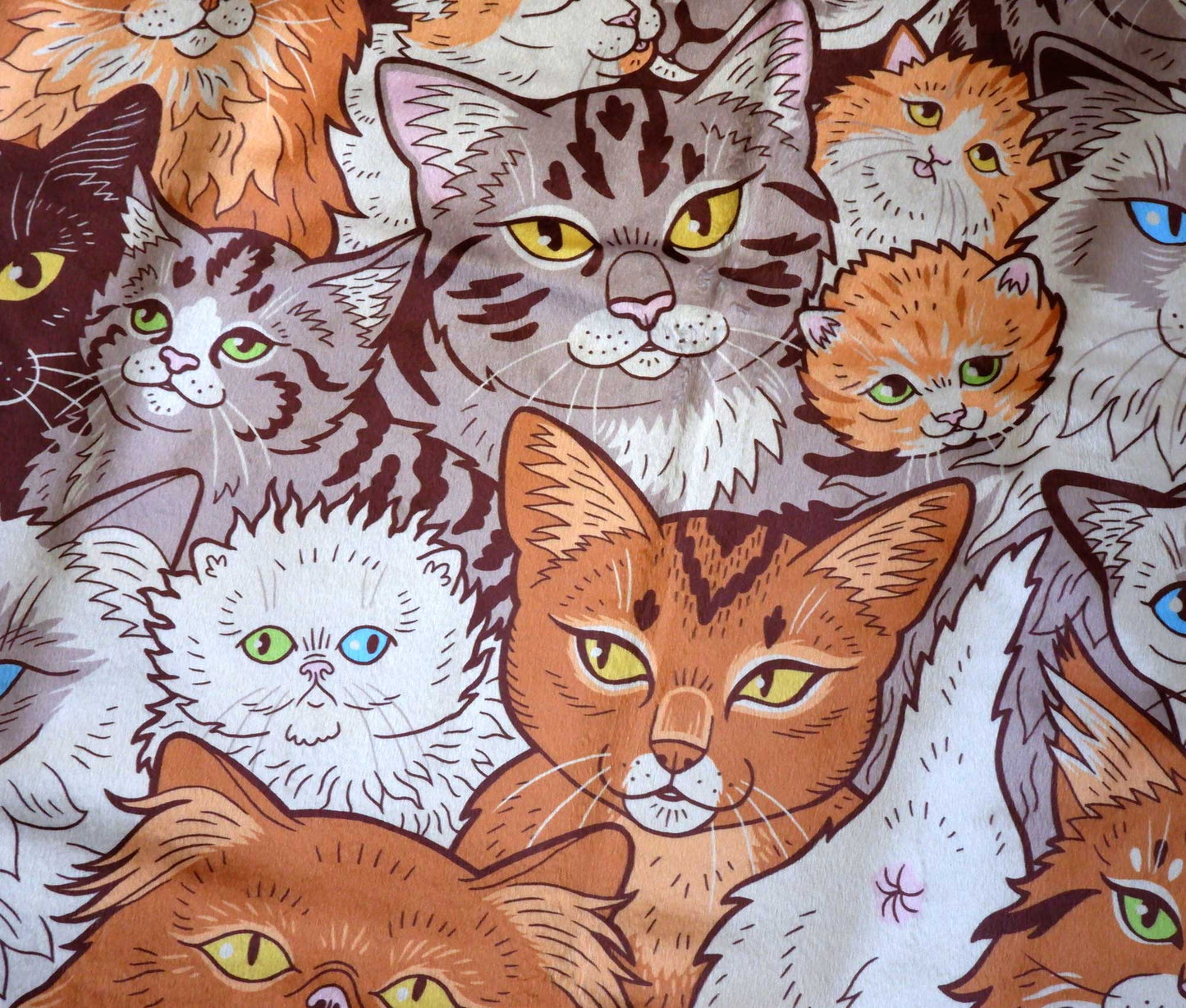 Clutter of Cats - Minky Blanket (Medium)