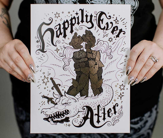 Happily Ever After - ✧Silver Foil✧ Art Print