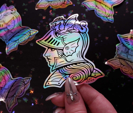 Lady Knight - Holographic Sticker