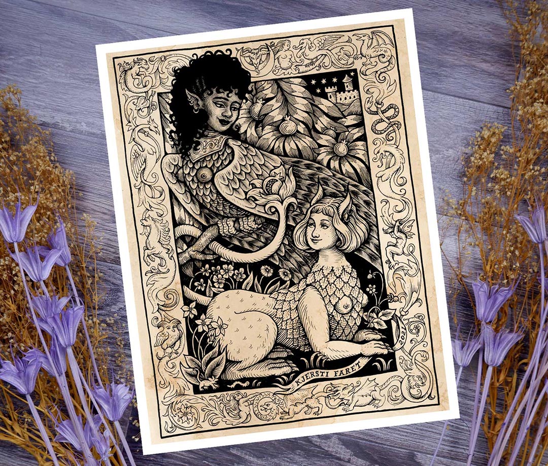 Sapphic Creatures - Art Print