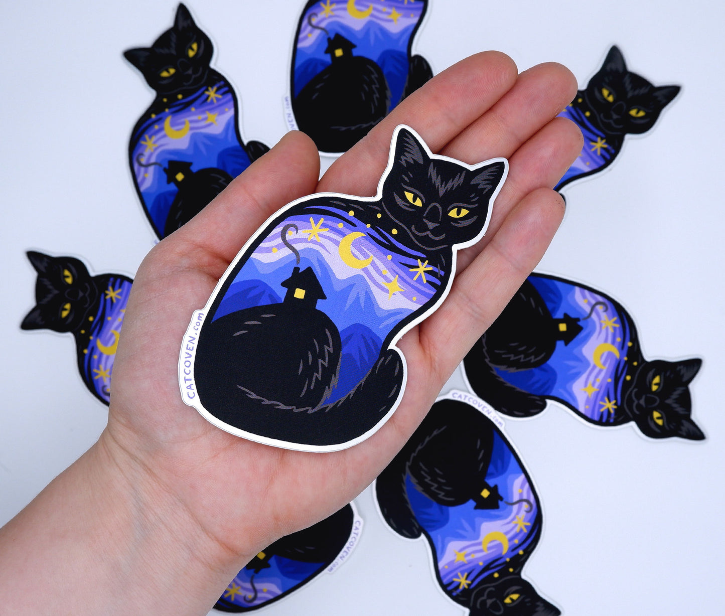 Twilight Cat - Matte Mirror Sticker – Cat Coven